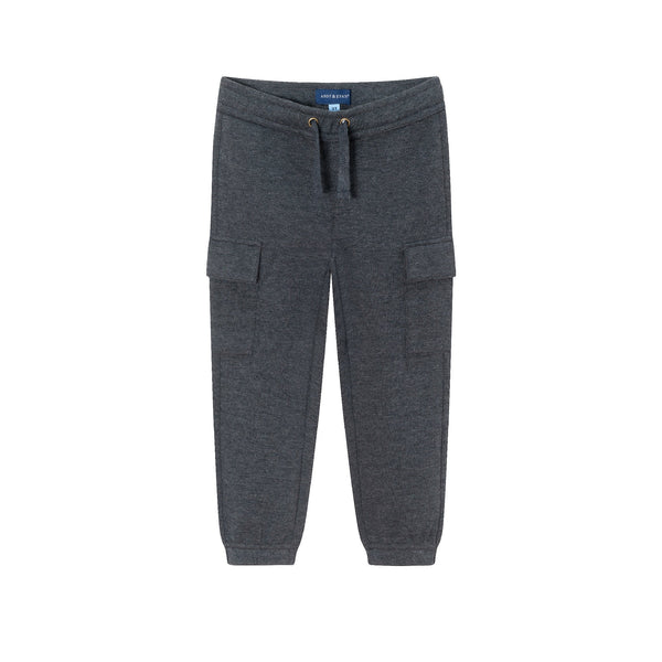 kids-pique-jogger-charcoal Andy & Evan at Sophia's Style-Pants-1